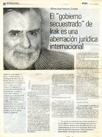 El "gobierno secuestrado" de Irak es una aberración jurídica internacional  [artículo] Jorge Texier.