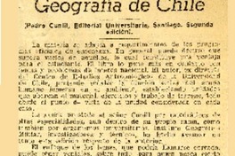 Geografía de Chile.  [artículo]