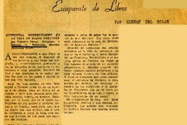 Constanza Nordenflicht en la vida de Diego Portales  [artículo] Hernán del Solar.