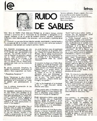 Ruido de sables.  [artículo]