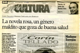 La novela rosa, un género maldito que goza de buena salud  [artículo] Eduardo Kimel.