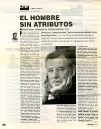 El Hombre sin atributos (entrevista) [artículo] Javier García