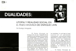 Dualidades, utopía y realidad en El Paseo Ahumada de Enrique Lihn  [artículo] Rodrigo Arriagada