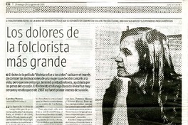 Los dolores de la folclorista más grande  [artículo] Carolina Marcos.