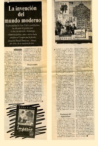 La invención del mundo moderno  [artículo] Camilo Marks.