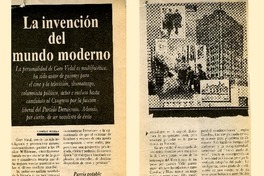 La invención del mundo moderno  [artículo] Camilo Marks.