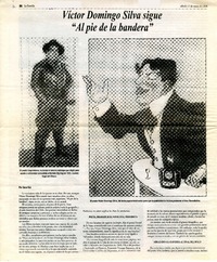 Víctor Domingo Silva sigue "Al pie de la bandera"  [artículo] Sara Vial.
