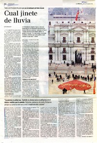 Cual jinete de lluvia Palabras del Presidente Ricardo Lagos por el centenario de Pablo Neruda [artículo] : Ricardo Lagos Escobar.