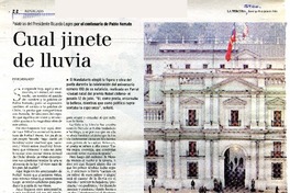 Cual jinete de lluvia Palabras del Presidente Ricardo Lagos por el centenario de Pablo Neruda [artículo] : Ricardo Lagos Escobar.