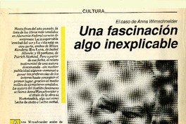 Una Fascinación algo inexplicable.  [artículo]