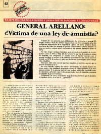 General Arellano, ¿víctima de una ley de amnistía?  [artículo]