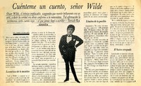 Cuénteme un cuento, señor Wilde  [artículo] Ana María Güiraldes.