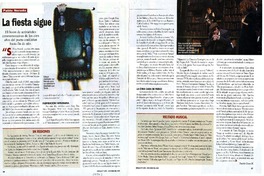 La Fiesta sigue  [artículo] Daniela Cúneo M.