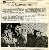 "Era una fiesta convivir con él"  [artículo]