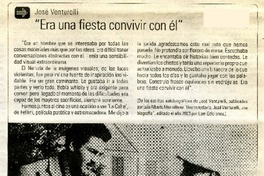 "Era una fiesta convivir con él"  [artículo]