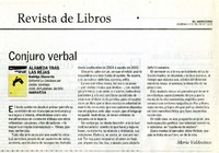 Conjuro verbal  [artículo] Mario Valdovinos.