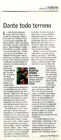 Dante todo terreno  [artículo] Ignacio Rodríguez.