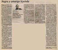 Negra y amarga leyenda  [artículo] Basilio Baltasar.