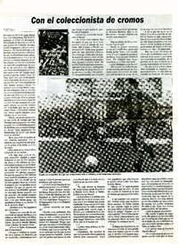 Con el coleccionista de cromos  [artículo] Juan Cruz.