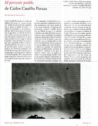 El porvenir posible, de Carlos Castillo Peraza  [artículo] Ricardo Cayuela Gally.