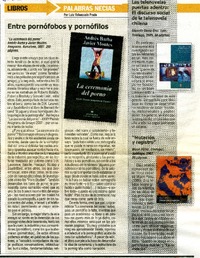 Entre pornófobos y pornófilos  [artículo]Luis Valenzuela Prado.