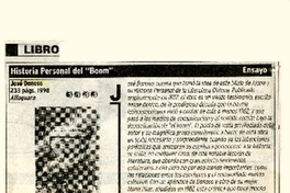 Historia personal del "Boom"  [artículo] Carlos Maldonado R.