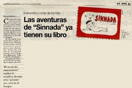 Las aventuras de "Sinnada" ya tiene su libro  [artículo] Natalia Bobadilla.