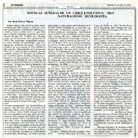 Novelas señeras de un Chile evolutivo  [artículo] Ruth Duhart Pilgrim.