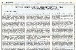 Novelas señeras de un Chile evolutivo  [artículo] Ruth Duhart Pilgrim.
