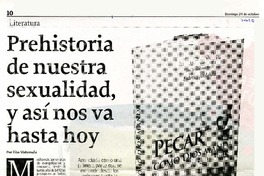 Prehistoria de nuestra sexualidad, y así nos va hasta hoy  [artículo] Tito Matamala.