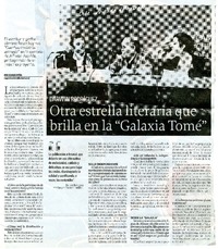 Otra estrella literaria que brilla en la "Galaxia Tomé" (entrevista)  [artículo] Álvaro Peña.