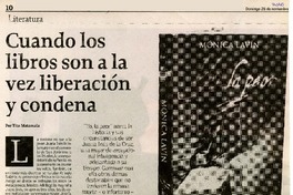 Cuendo los libros son a la vez liberación y condena  [artículo] Tito Matamala.
