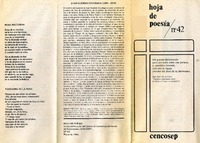 Hoja de poesía : no 42 [artículo].
