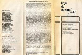 Hoja de poesía : no 42 [artículo].