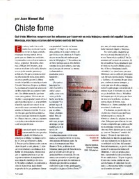 Chiste fome  [artículo] Juan Manuel Vial.