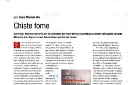 Chiste fome  [artículo] Juan Manuel Vial.