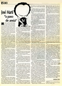 José Martí "a paso de ansia"  [artículo] Virginia Vidal.