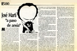José Martí "a paso de ansia"  [artículo] Virginia Vidal.