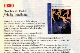 "Noches de Radio"  [artículo]