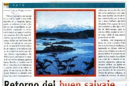 Retorno del buen salvaje  [artículo] Camilo Marks.