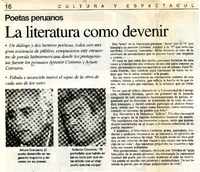 La literatura como devenir  [artículo]