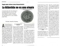 La Atlántida no es una utopía  [artículo] Andres Salamovich de Rosenberg