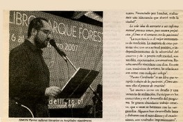 La poesía va al siquiatra  [artículo] Alejandro Lavquen.