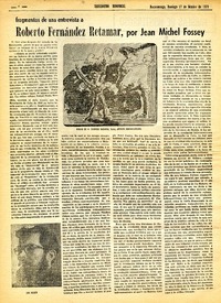 Roberto Fernández Retamar, por Jean Michel Fossey  [artículo] Jean Michel Fossey.