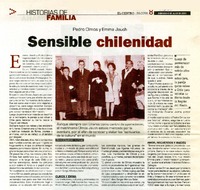 Sensible chilenidad  [artículo] Daniel Sepúlveda Espinoza.