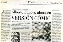 Alberto Fuguet, ahora en versión cómic  [artículo] Javier Rojahelis.