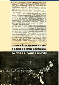 Cien años de soledad es el mensaje de la liberación de nuestro pueblos  [artículo] Alfredo Tarre Murzi.