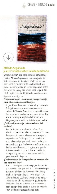 Alfredo Sepúlveda y sus 7 relatos sobre la independencia  [artículo].