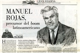 Manuel rojas, precursor del boom latinoamericano  [artículo] Poli Délano.