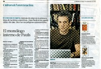 El monólogo de Pauls (entrevista)  [artículo] Roberto Careaga C.